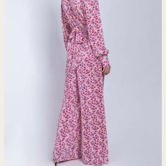 Sabina Musayev Haisley Pants Ivory Print multi S NWT - Picture 3 of 4